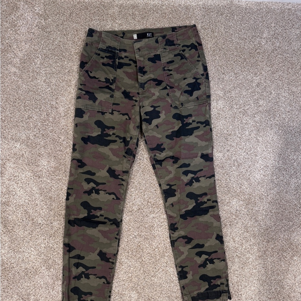 Kut from the Kloth Camouflage Pants - Reese ankle straight leg